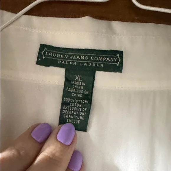 Ralph Lauren White Western Snap Shirt - Picture 2 of 3